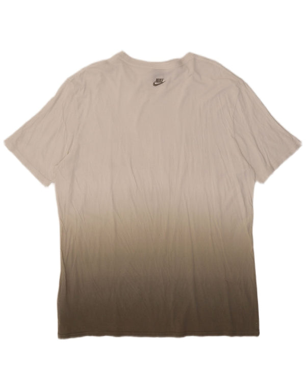Nike Mens Graphic T-Shirt Top UK 45/47 XL White Tie Dye Cotton