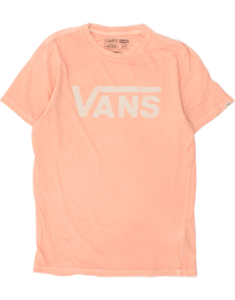 VANS Mens Graphic T-Shirt Top Small Pink Cotton | Vintage Vans | Thrift | Second-Hand Vans | Used Clothing | Messina Hembry 