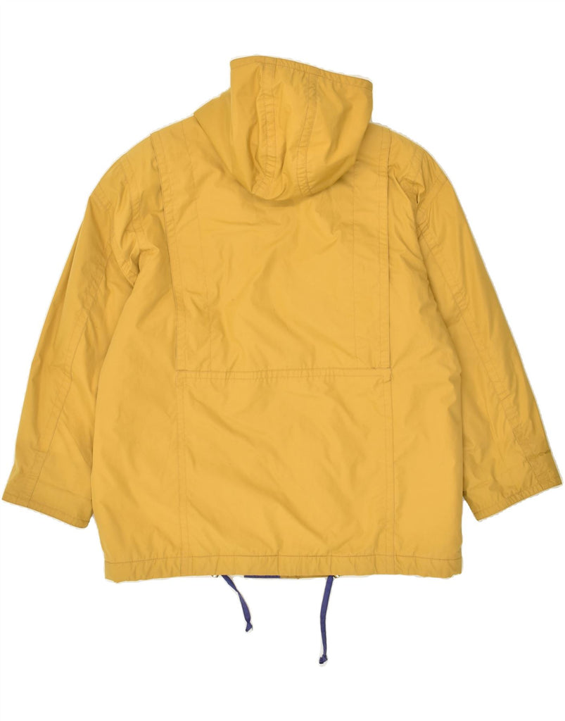 BETTY BARCLAY Womens Hooded Windbreaker Coat UK 16 Large Yellow | Vintage Betty Barclay | Thrift | Second-Hand Betty Barclay | Used Clothing | Messina Hembry 