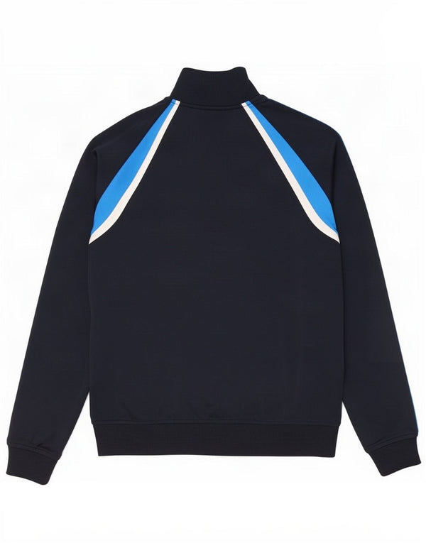 Adidas Boys Tracksuit Top Jacket 13-14 Years Navy Blue Colourblock