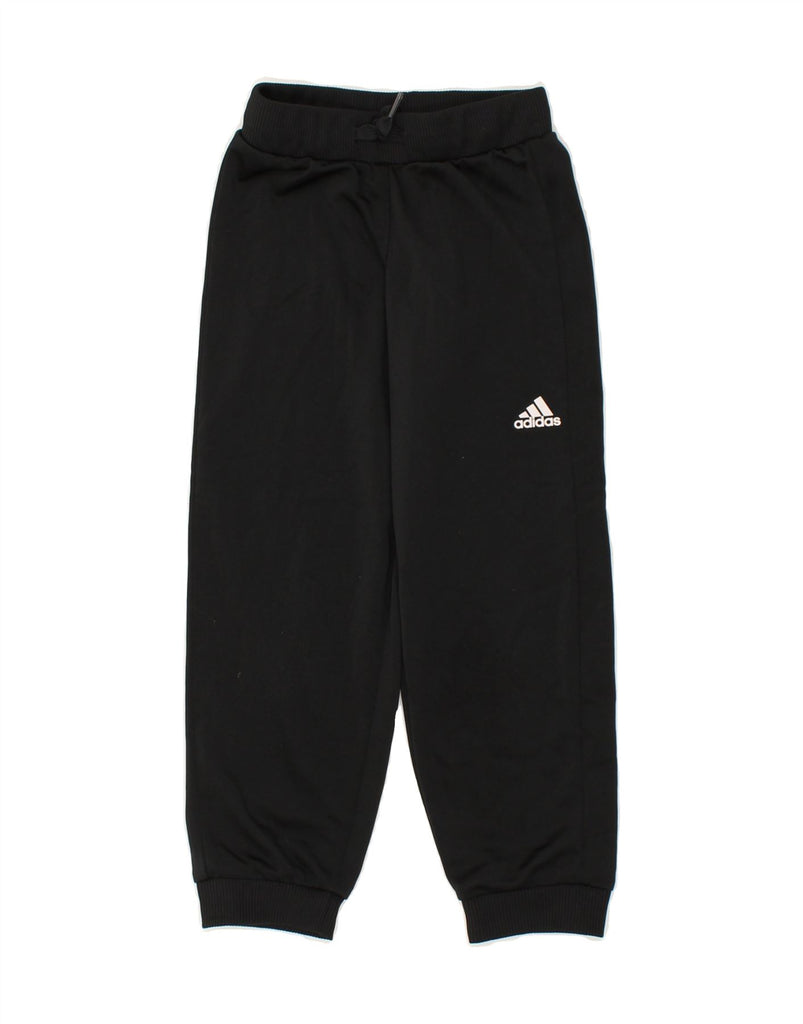 ADIDAS Boys Tracksuit Trousers Joggers 5-6 Years Black Polyester | Vintage Adidas | Thrift | Second-Hand Adidas | Used Clothing | Messina Hembry 