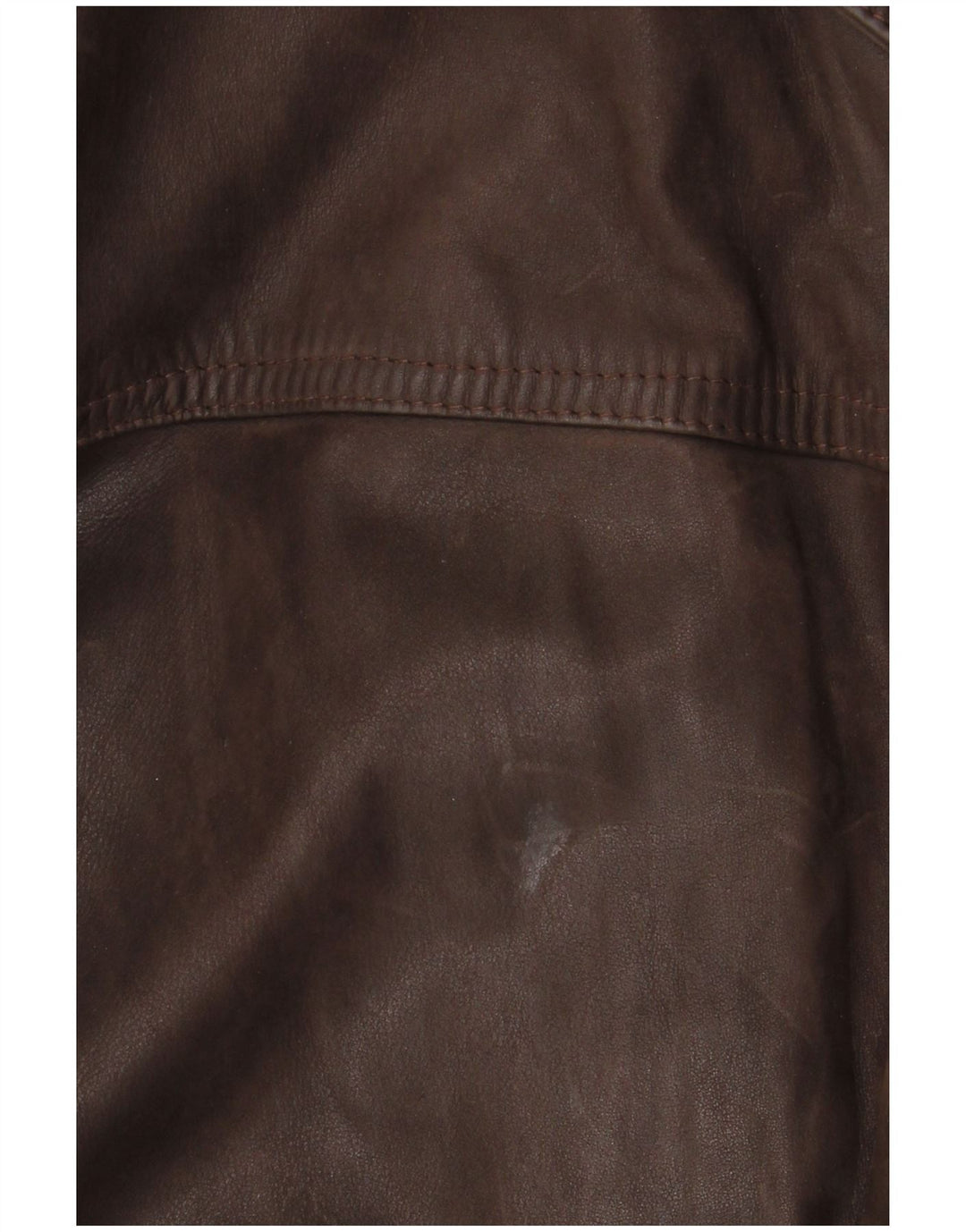 BIKERS Mens 4 Button Leather Blazer Jacket IT 58 4XL Brown Leather