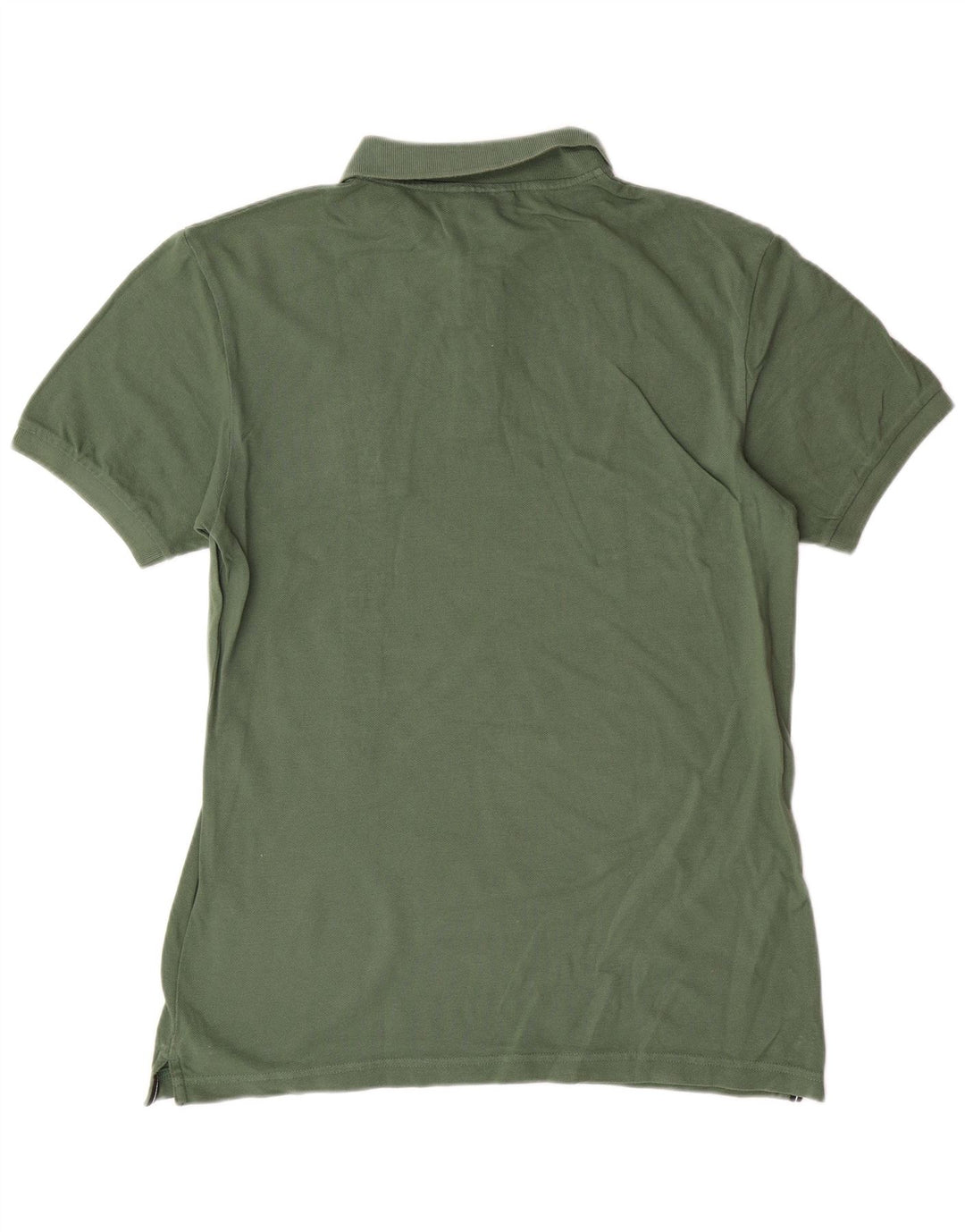 CALVIN KLEIN JEANS Mens Regular Fit Graphic Polo Shirt Medium Khaki Cotton