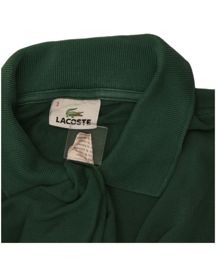 Lacoste Mens Polo Shirt Size 3 Small Green Cotton