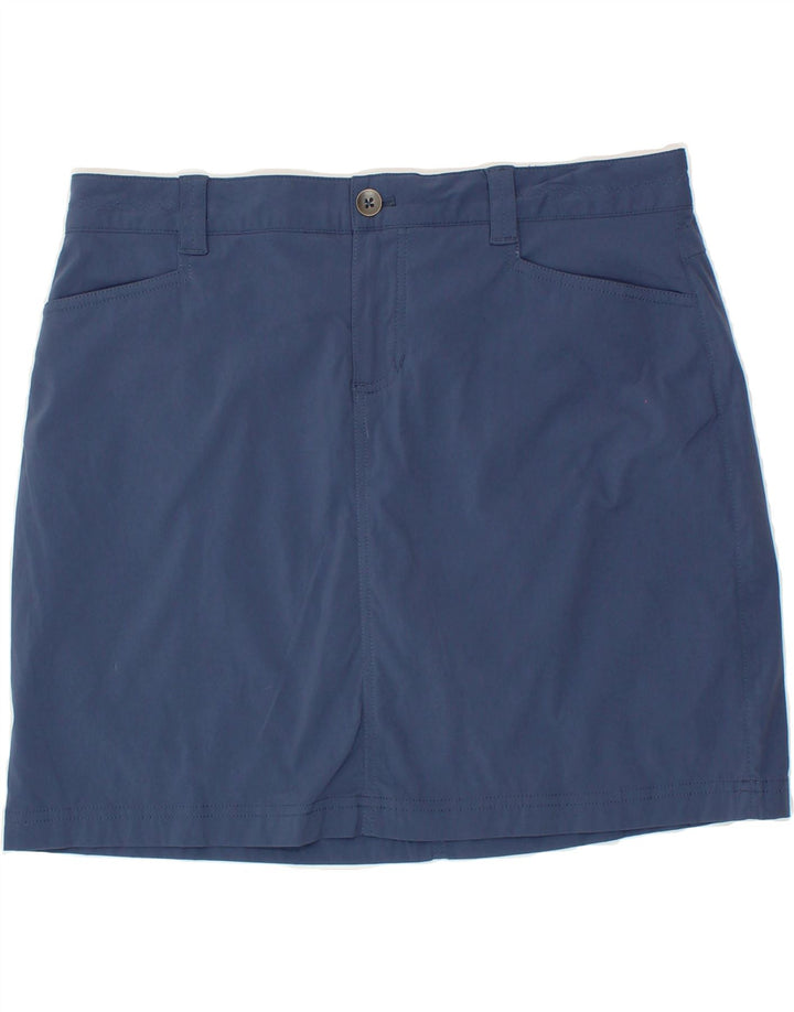 EDDIE BAUER Womens Mini Skirt US 10 Large W34 Blue Nylon Vintage Eddie Bauer and Second-Hand Eddie Bauer from Messina Hembry 