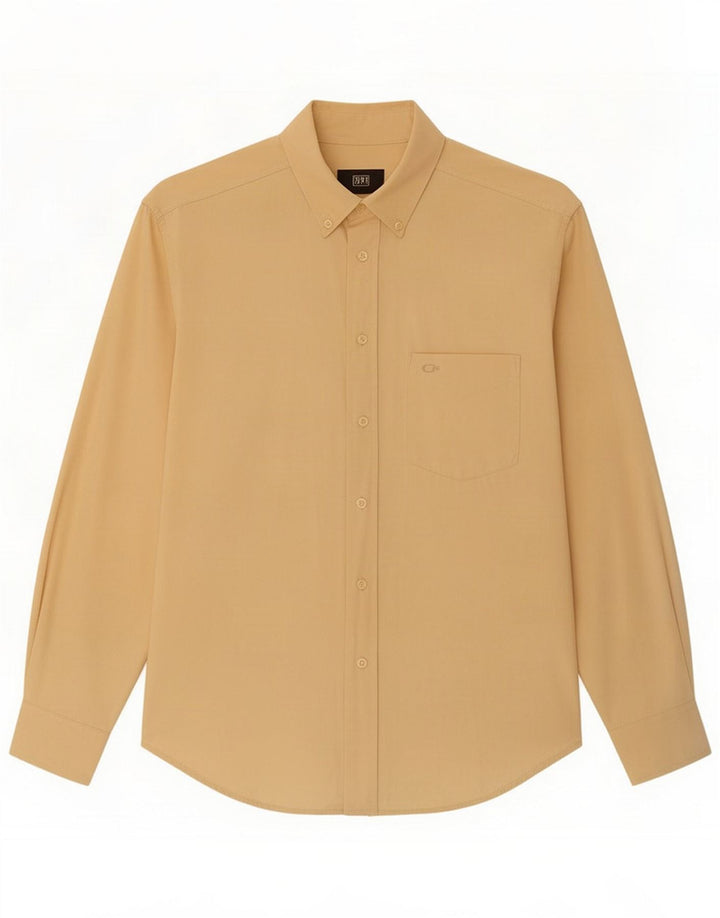 Carrera Mens Shirt Medium Beige Cotton