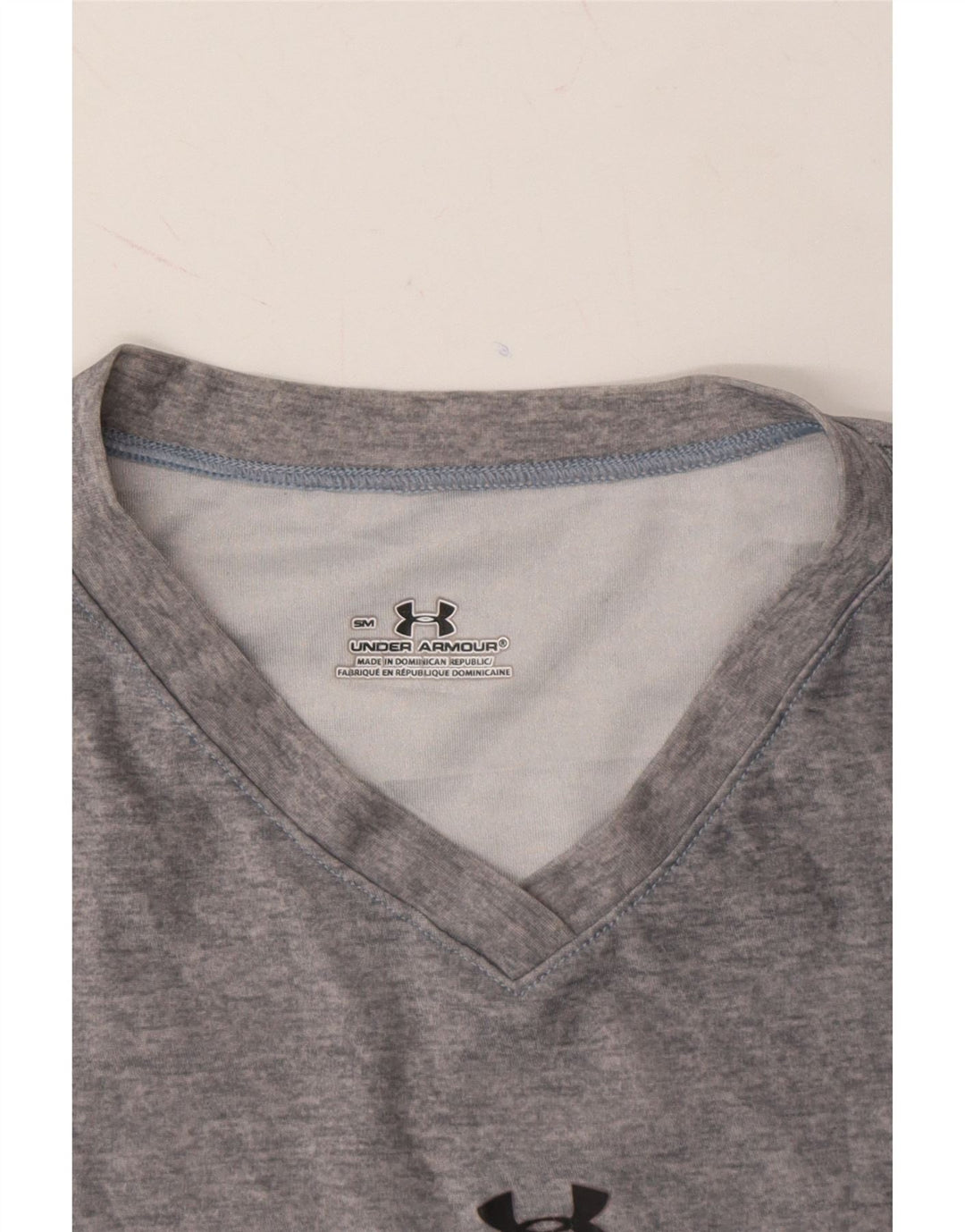 UNDER ARMOUR Womens Top Long Sleeve UK 8 Small Grey Polyester Vintage Under Armour and Second-Hand Under Armour from Messina Hembry 
