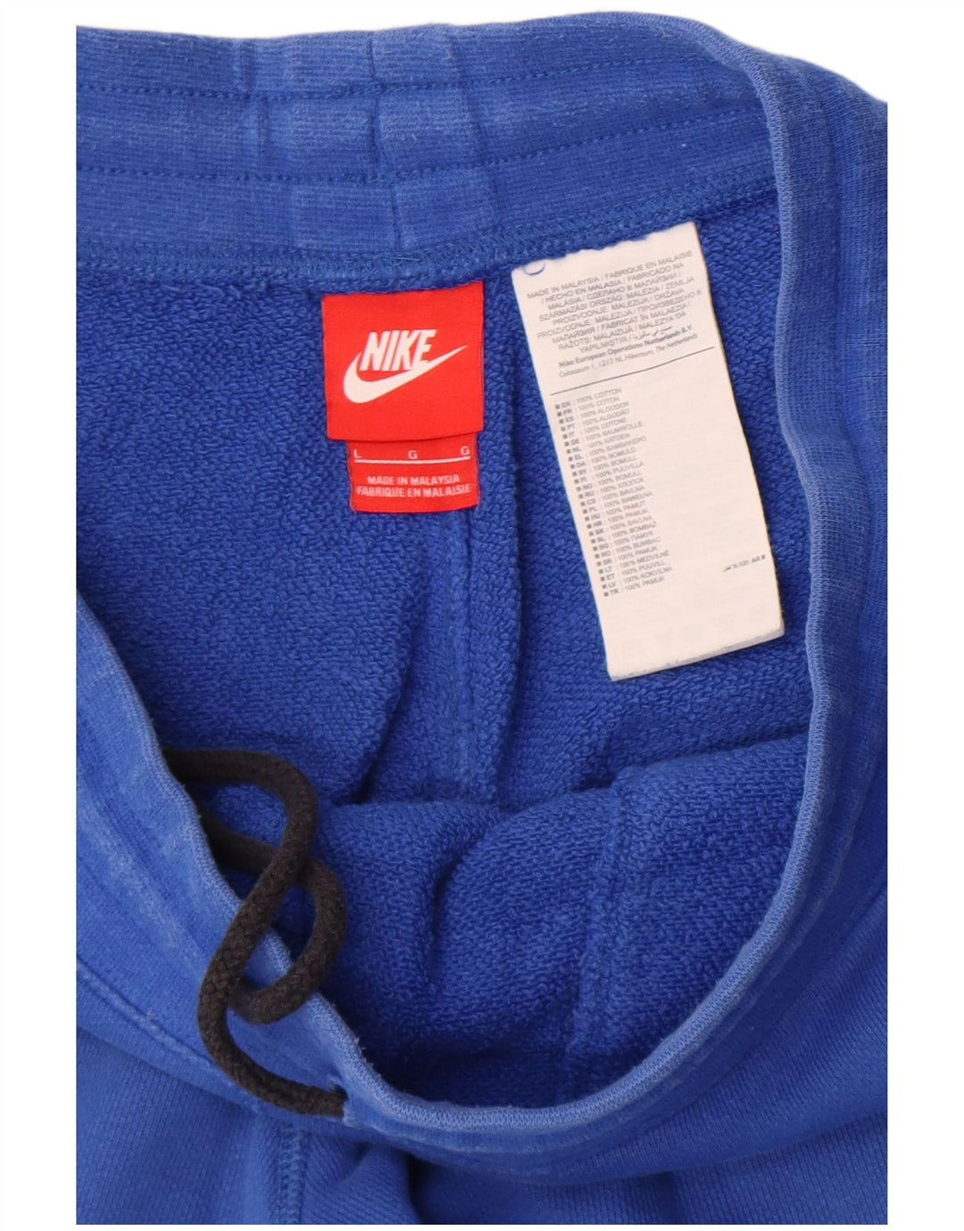 Nike Mens Sport Shorts Large Blue Cotton