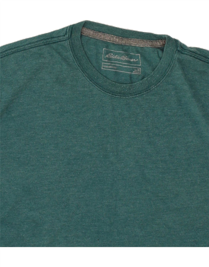 EDDIE BAUER Mens T-Shirt Medium Green Cotton Vintage Eddie Bauer and Second-Hand Eddie Bauer from Messina Hembry 