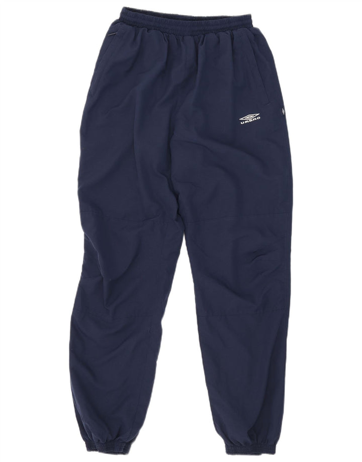 Umbro Mens Tracksuit Trousers Joggers Medium Navy Blue Nylon