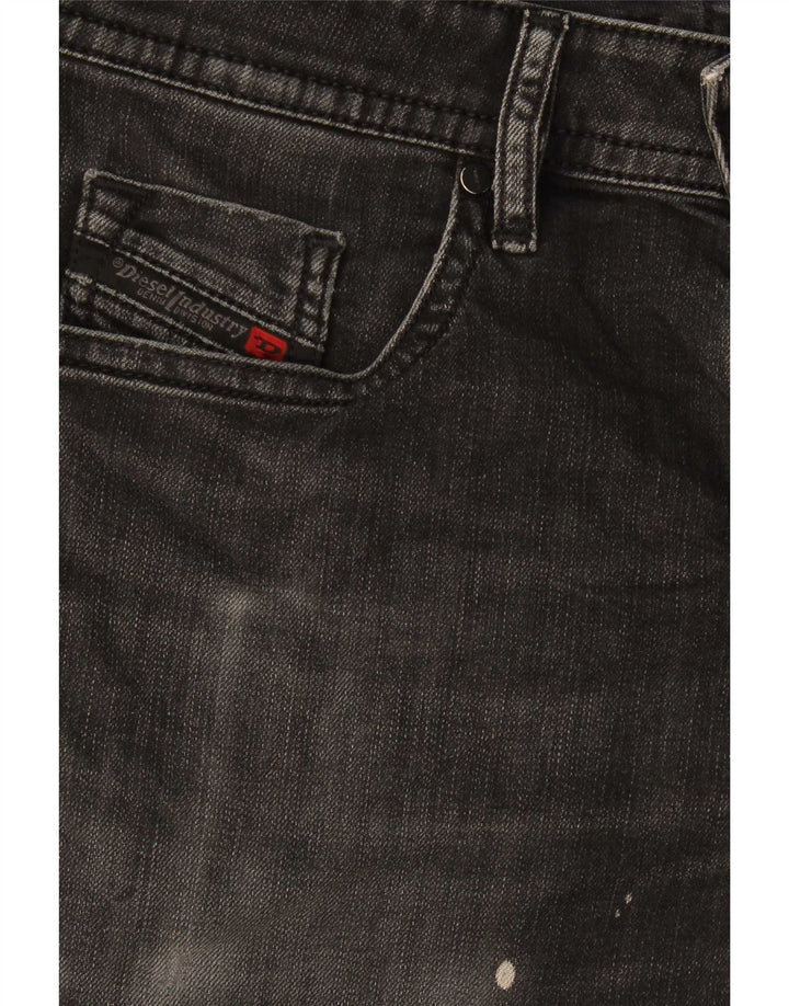Diesel Mens Thommer Denim Shorts W29 Medium Black Cotton