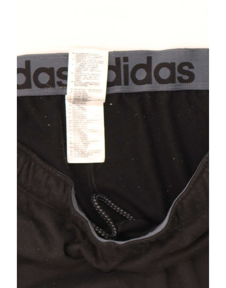 Adidas Mens Tracksuit Trousers Large Black Polyester