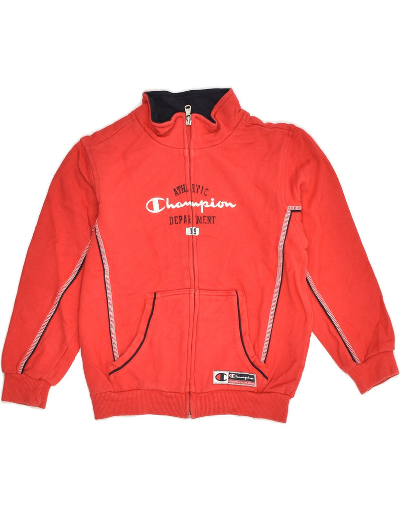 CHAMPION Girls Graphic Tracksuit Top Jacket 5-6 Years XS Red Cotton | Vintage Champion | Thrift | Second-Hand Champion | Used Clothing | Messina Hembry 