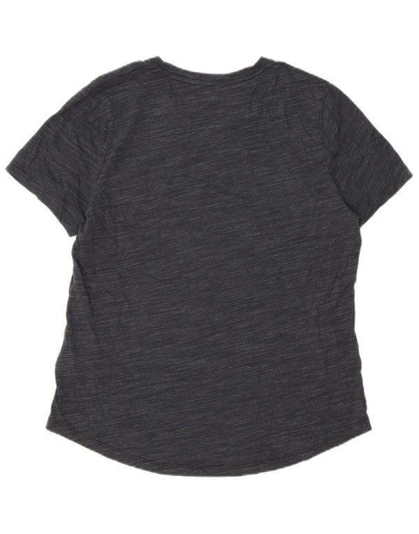 Champion Womens Graphic T-Shirt Top UK 20/22 XL Grey Flecked Cotton