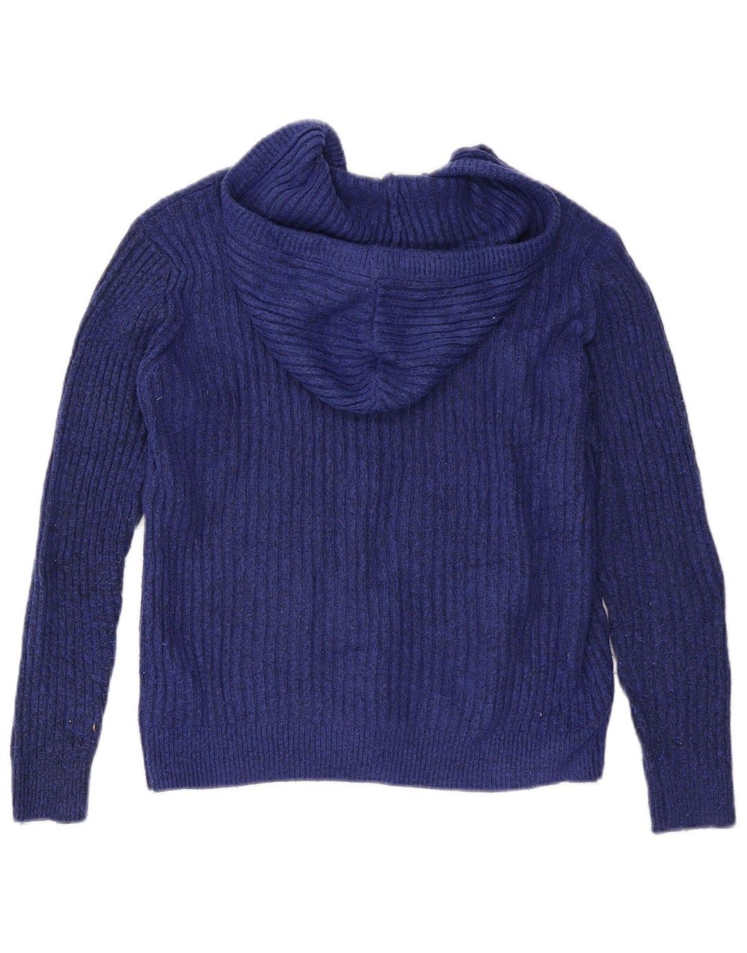 Marks & Spencer Womens Hooded Jumper Sweater UK 14 Medium Navy Blue