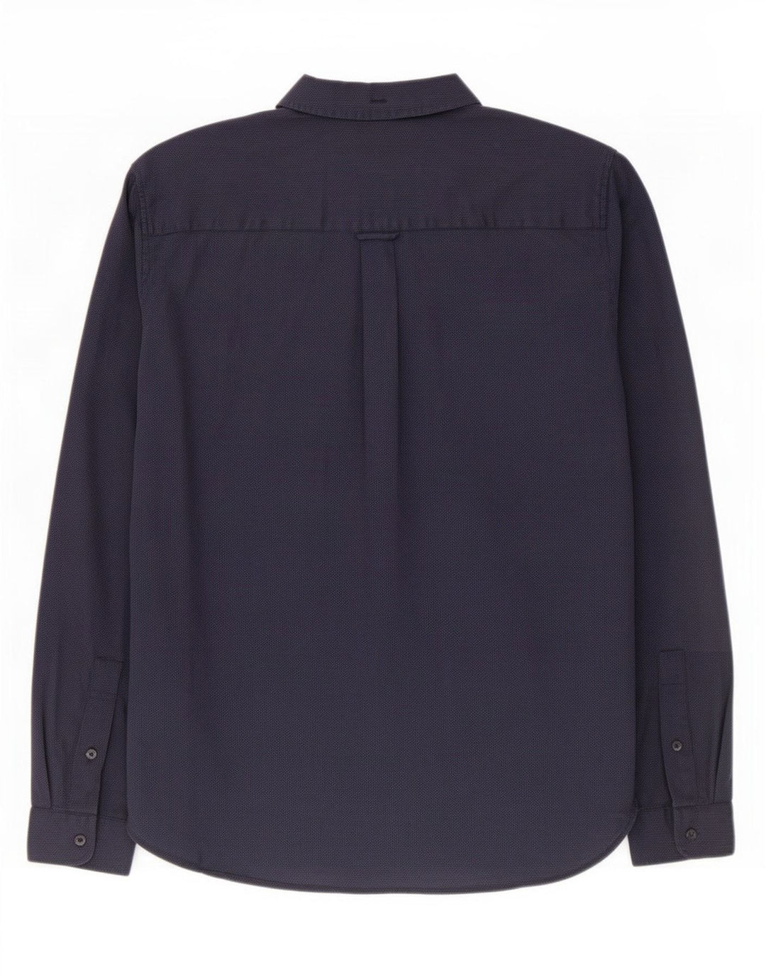 Lyle & Scott Mens Shirt Medium Navy Blue Spotted Cotton