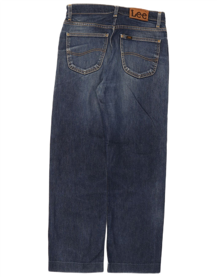 Lee Mens Brooklyn Straight Jeans W32 L30 Blue Cotton
