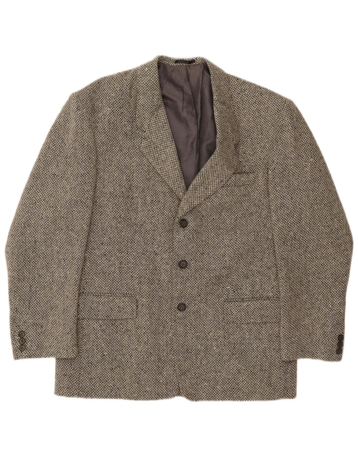 Oakwood Mens 3 Button Blazer Jacket UK 40 Large Grey Wool