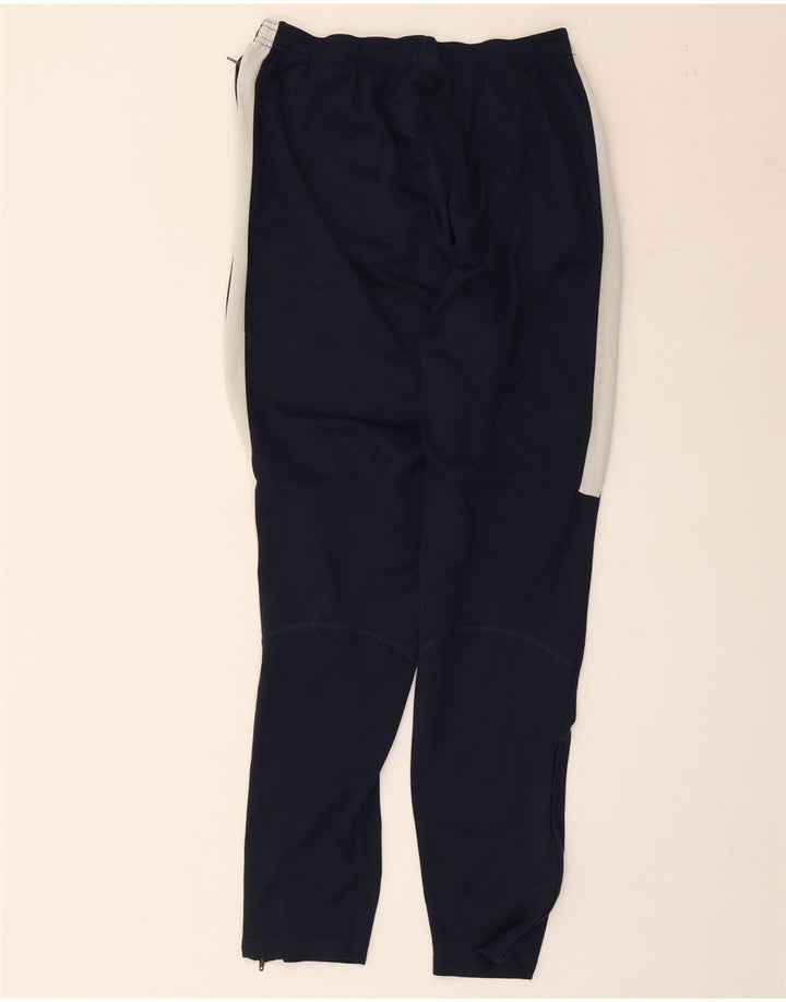 Nike Mens Dri Fit Tracksuit Trousers Large  Navy Blue Colourblock Polyester