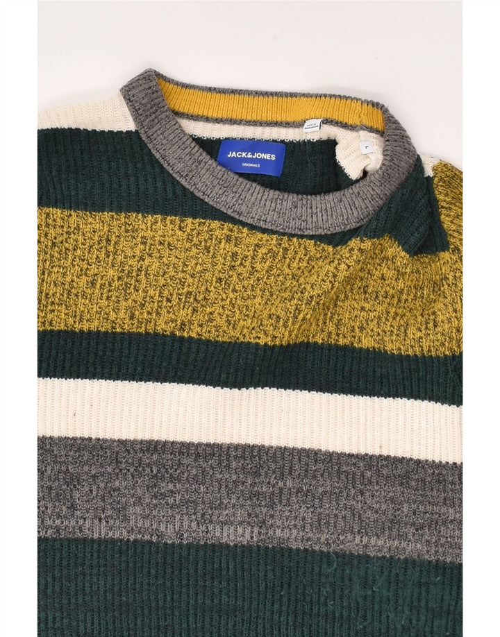JACK & JONES Mens Originals Crew Neck Jumper Sweater Large Multicoloured | Vintage Jack & Jones | Thrift | Second-Hand Jack & Jones | Used Clothing | Messina Hembry 