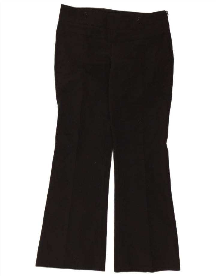 Zara Womens Flare Casual Trousers EU 38 Small W28 L29 Black Polyester