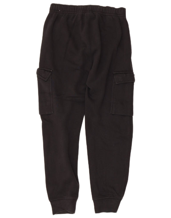 NIKE Womens Cargo Tracksuit Trousers Joggers UK 10 Small  Black Cotton