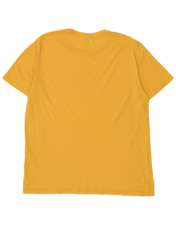 Levi's Mens Graphic T-Shirt Top Large Yellow Cotton
