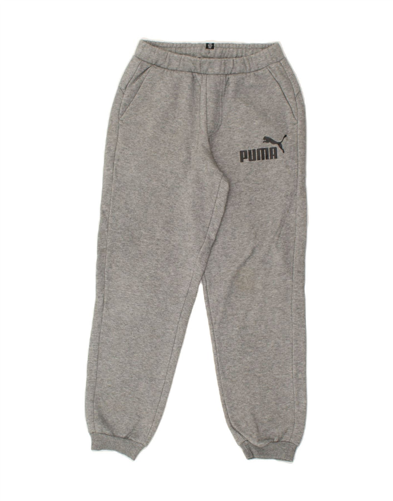 PUMA Boys Tracksuit Trousers Joggers 11-12 Years Large Grey Cotton | Vintage Puma | Thrift | Second-Hand Puma | Used Clothing | Messina Hembry 