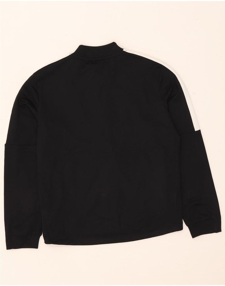 Nike Boys Dri Fit Tracksuit Top Jacket 10-11 Years Medium Black Colourblock