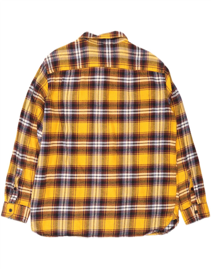 Levi's Mens Standard Fit Flannel Shirt XL Yellow Plaid Cotton