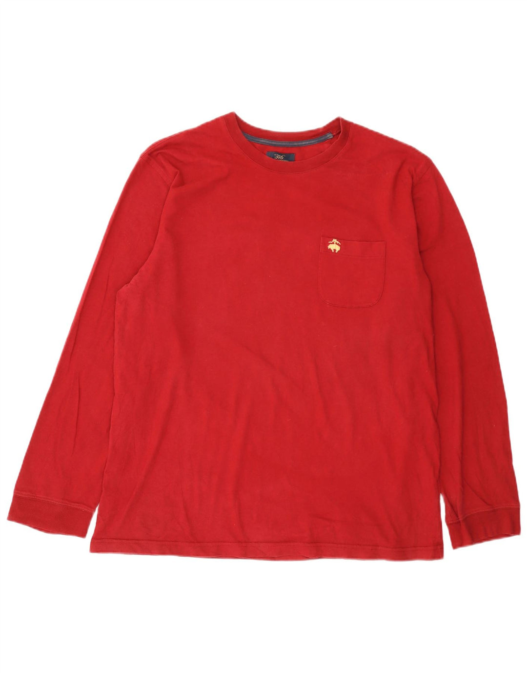 Brooks Brothers Mens Regular Fit Top Long Sleeve Large Red Cotton