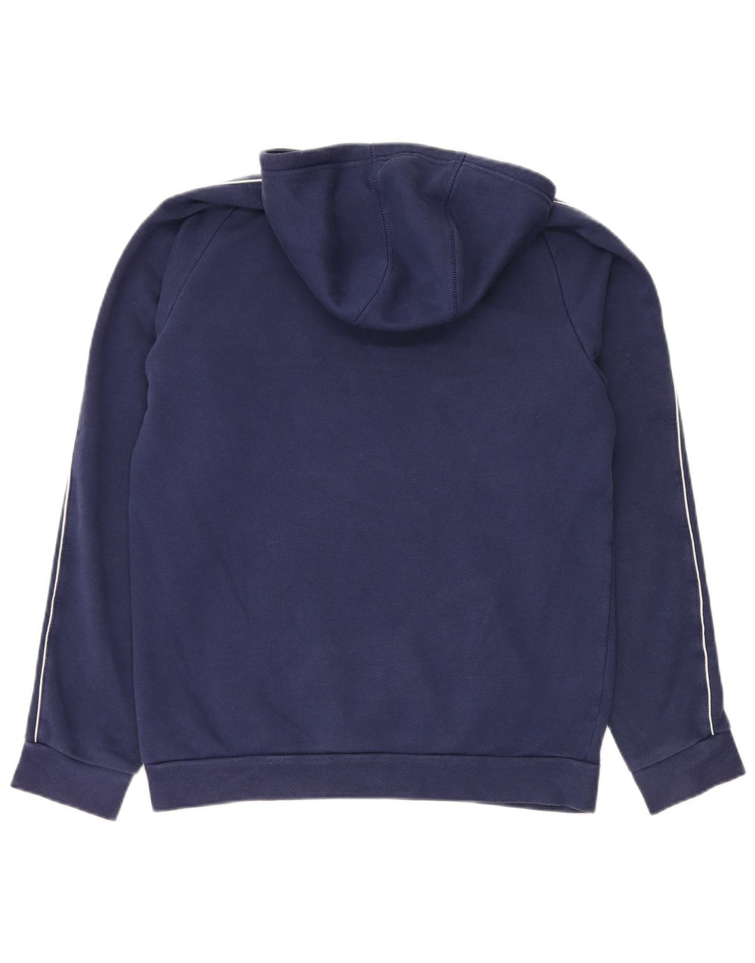 Adidas Mens Hoodie Jumper Medium Navy Blue Cotton
