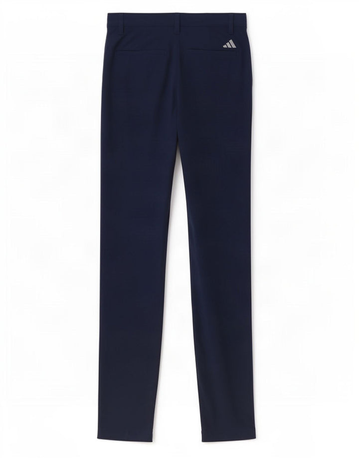 Adidas Mens Slim Chino Trousers W28 L34 Navy Blue Polyester
