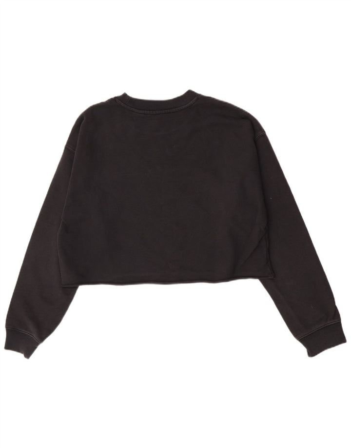 Levi's Womens Graphic Oversized Sweatshirt Jumper UK 10 Small Black Cotton