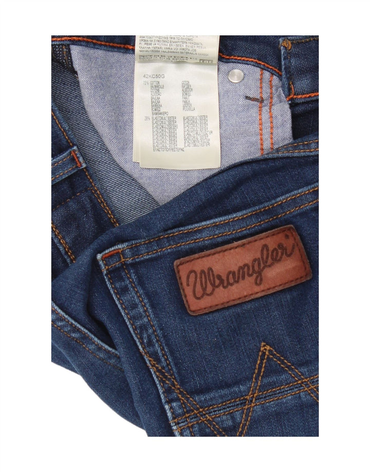 Wrangler Womens Bostin Slim Jeans W30 L32 Blue Cotton