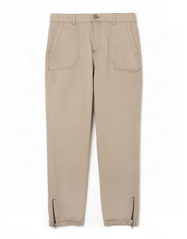 Marks & Spencer Womens High Waist Cargo Trousers UK 12 Medium W30 L25 Beige