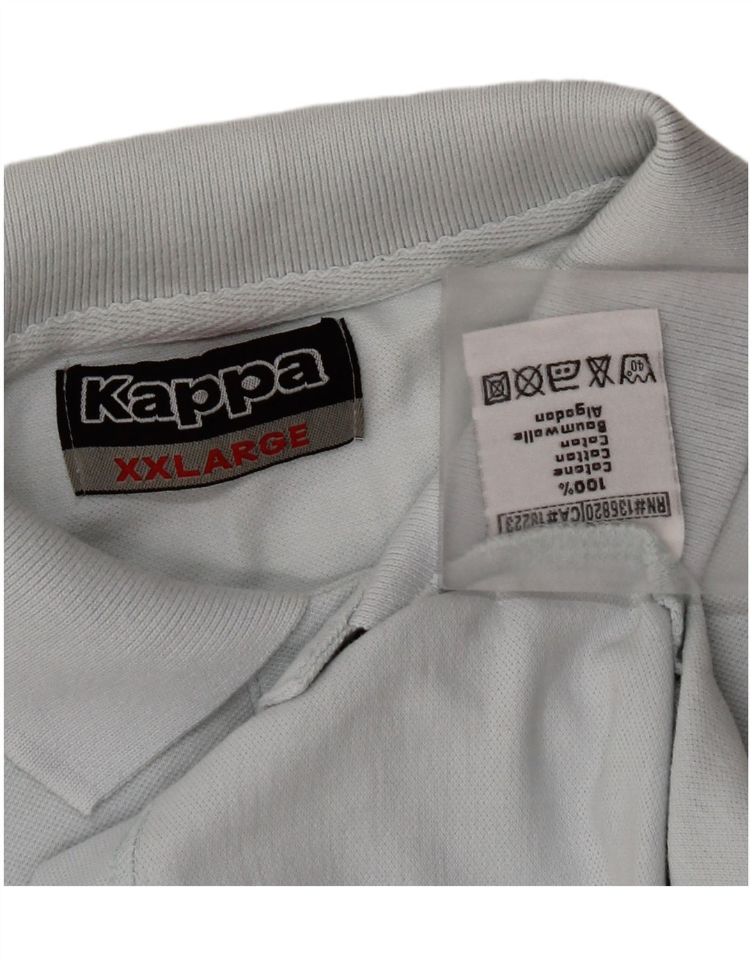 Kappa Mens Polo Shirt 2XL Blue Cotton