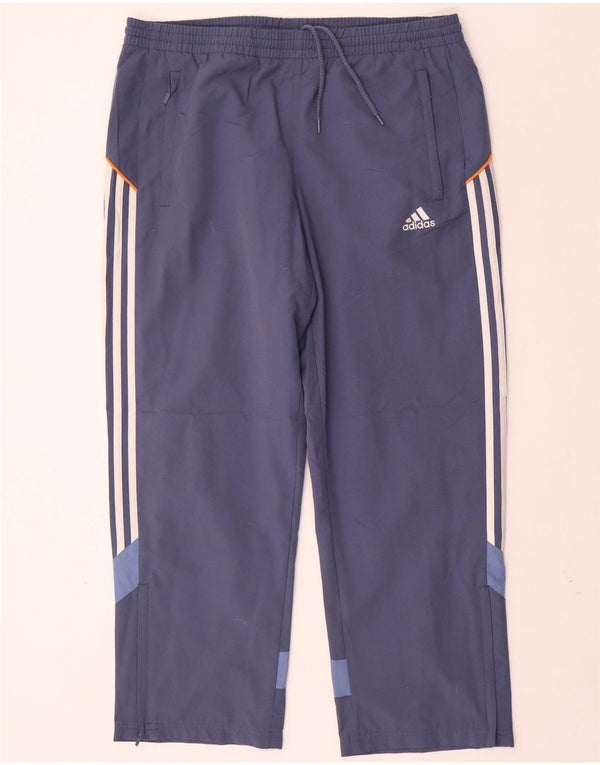 ADIDAS Mens Tracksuit Trousers UK 40/42 Medium Blue Polyester