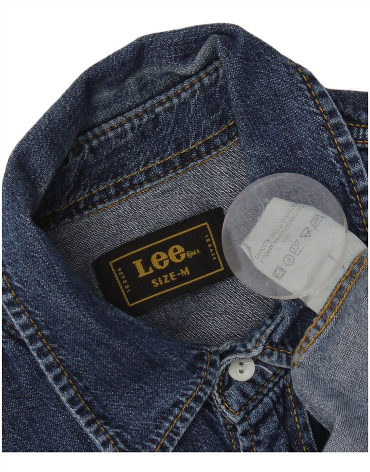 Lee Mens Denim Shirt Medium Blue Cotton