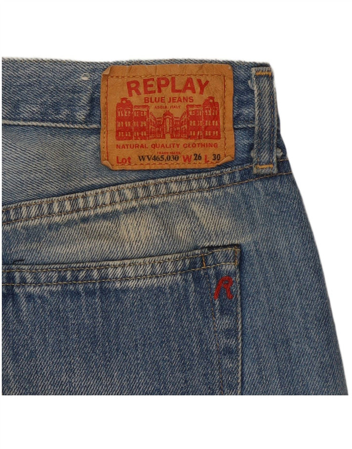 Replay Womens Bootcut Jeans W26 L30 Blue