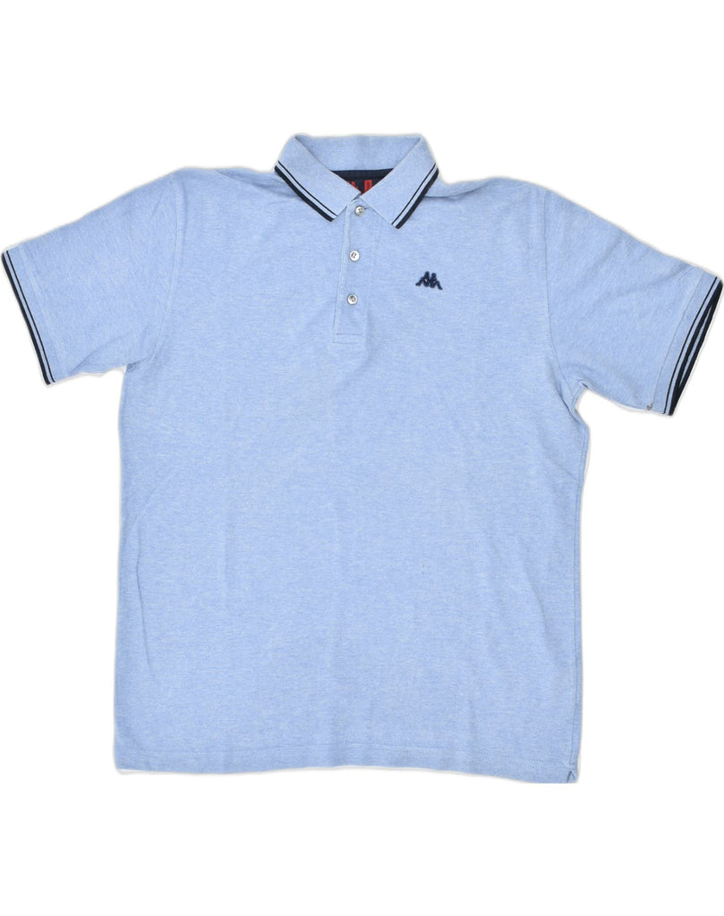 KAPPA Mens Oversized Polo Shirt Medium Blue Cotton | Vintage | Thrift | Second-Hand | Used Clothing | Messina Hembry 