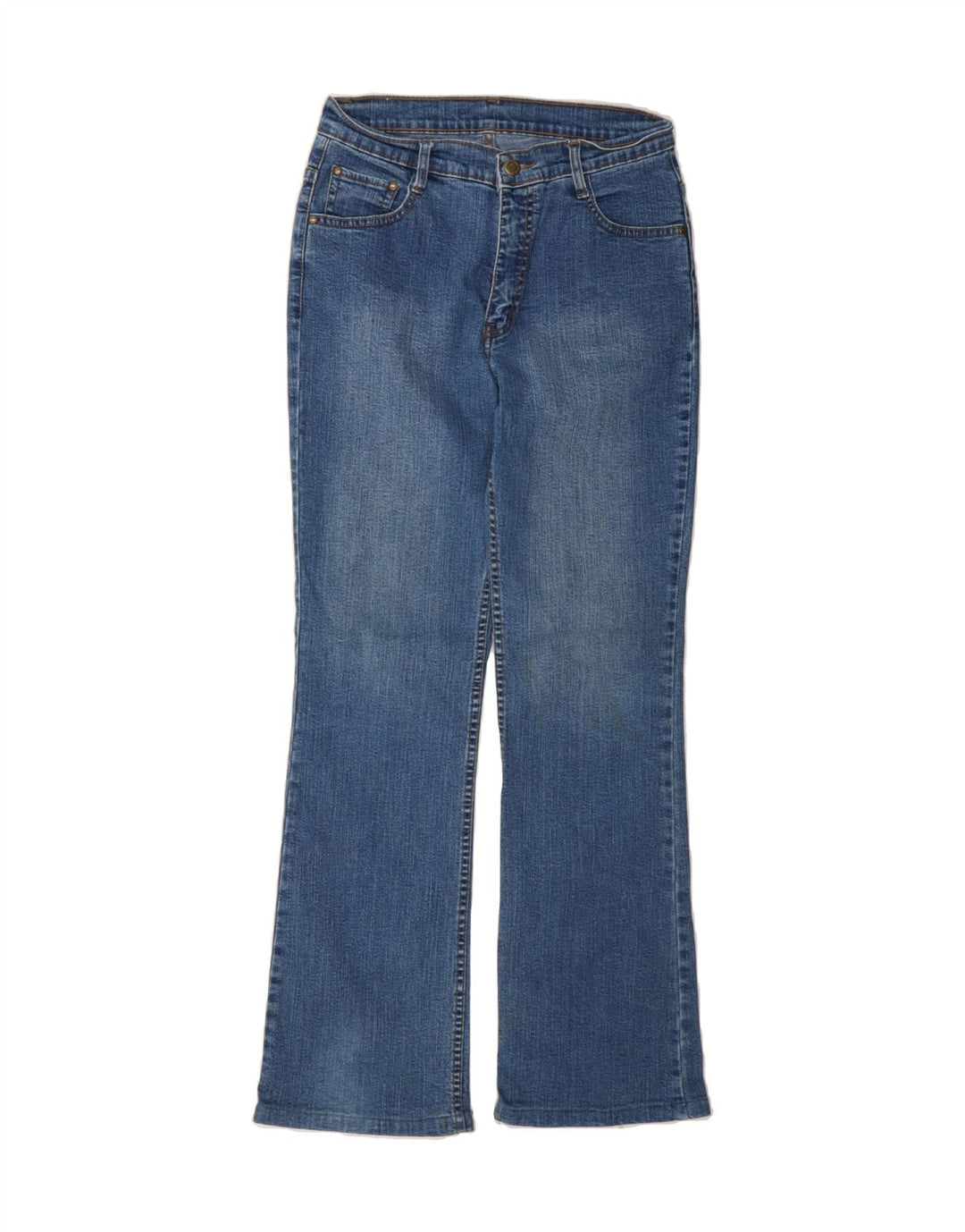 VINTAGE Womens Bootcut Jeans W30 L30 Blue Cotton Vintage Vintage and Second-Hand Vintage from Messina Hembry 