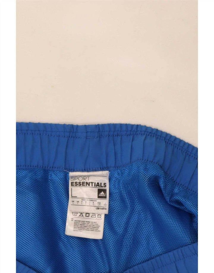 Adidas Mens Climalite Sport Shorts Large  Blue Polyester