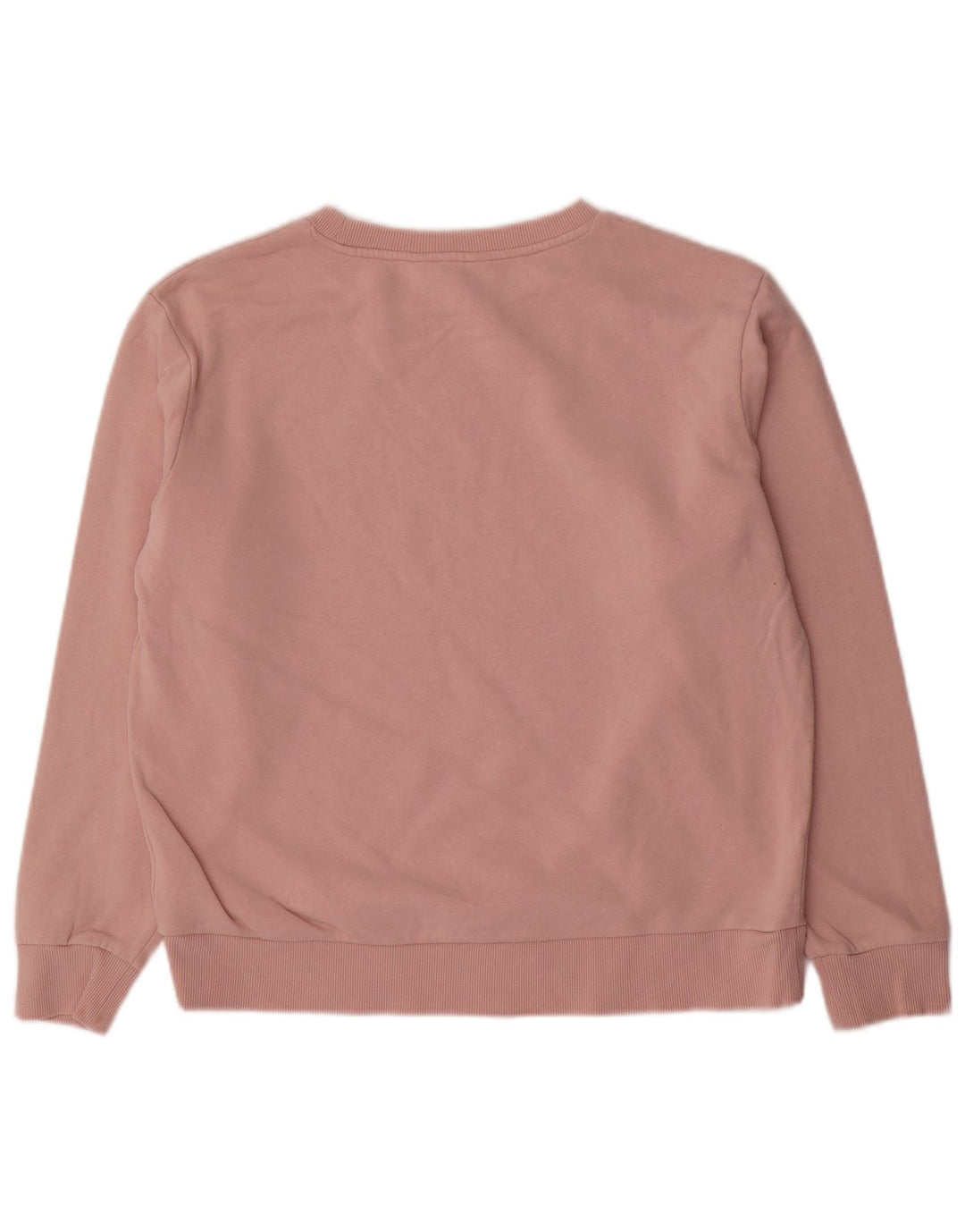 Marks & Spencer Womens Oversized Sweatshirt Jumper UK 10 Small Pink Cotton