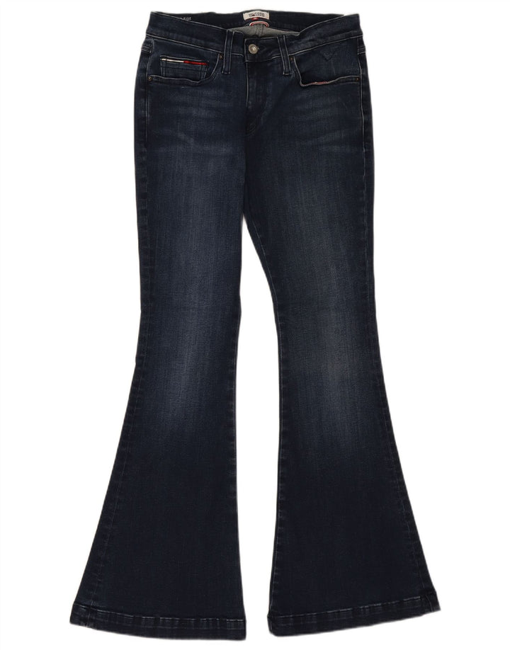 Tommy Hilfiger Womens Flared Jeans W30 L30 Navy Blue Cotton