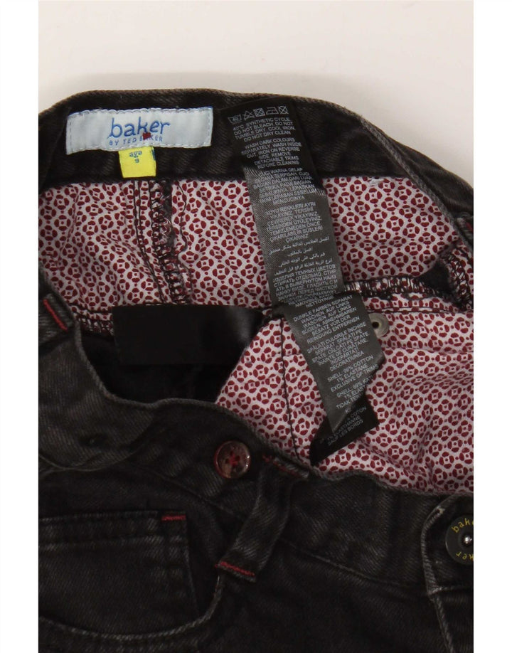 Ted Baker Boys Slim Jeans 8-9 Years W24 L22 Black Cotton