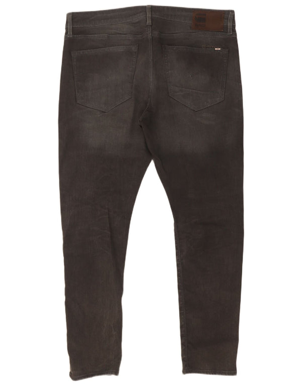 G-Star Mens Slim Jeans W38 L32 Grey Cotton