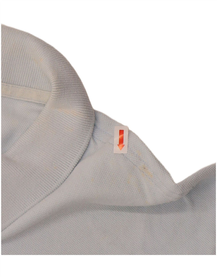LACOSTE Mens Polo Shirt Size 7 2XL Blue Cotton