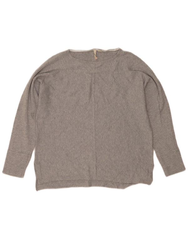 White Stuff Womens Boat Neck Jumper Sweater UK 14 Large Grey Flecked