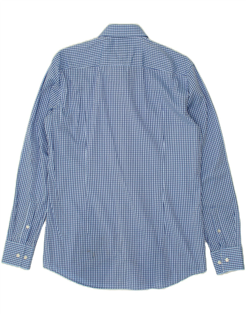 HUGO BOSS Mens Slim Fit Shirt Size 15 1/2 40 Medium Blue Check Vintage Hugo Boss and Second-Hand Hugo Boss from Messina Hembry 